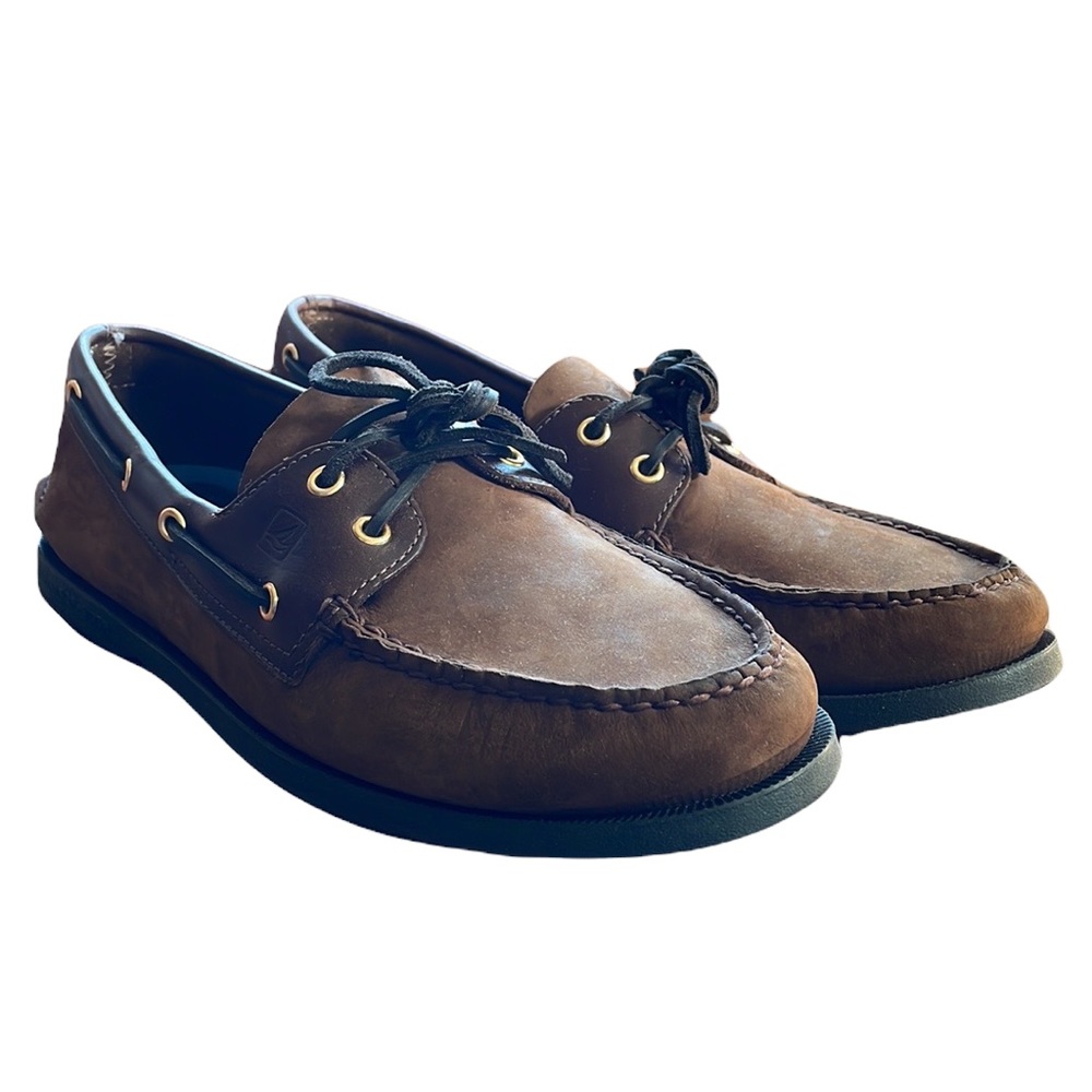 Sperry Top Sider Mens boat shoe brown size 11.5